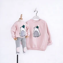 Family matching clothes winter family look sweater cute mother and daughter clothes family matching outfits clothing hoodies