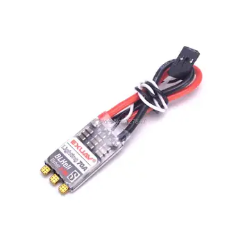 

EXUAV Lighting 70A 2-6S BLHeli-s Brushless ESC support Oneshot125/42 Multishot Dshot 150/300/600 for FPV RC Drone