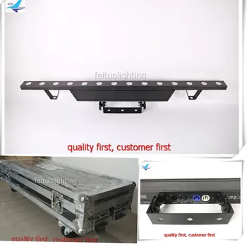 

5pcs/lot flycase LED Bar Wall Washer Linear Matrix Light 14x3w COB Warm White Wash Light Stage Lighing Disco DJ Party Event Lamp