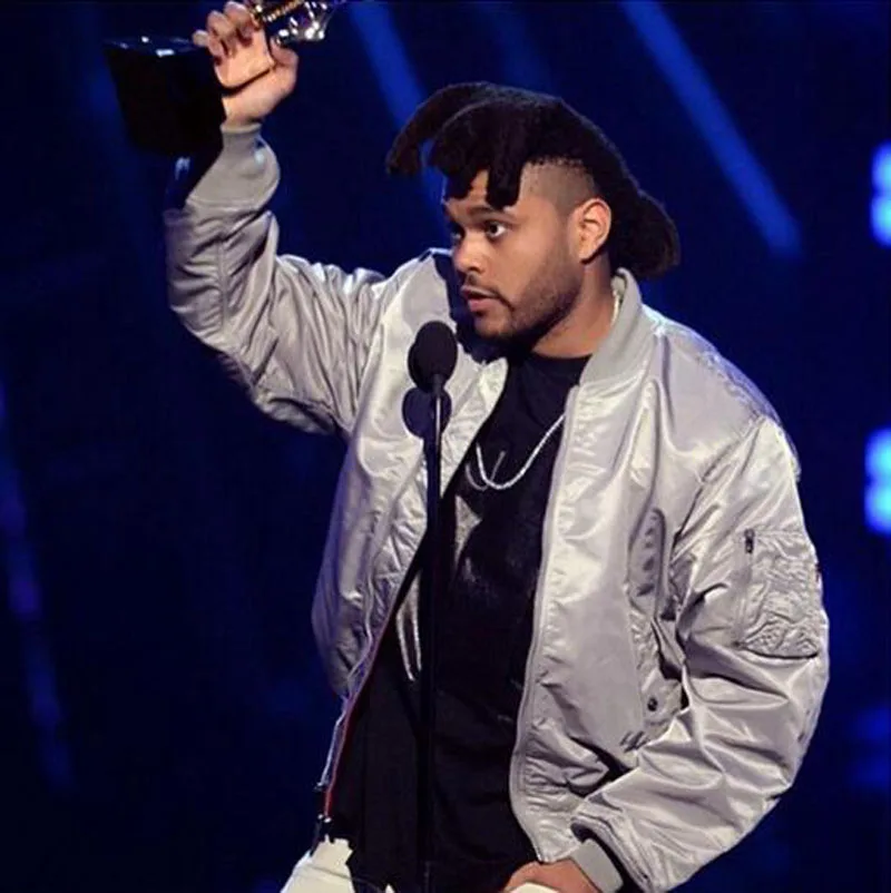 MA1 Bomber Jackets Kanye West Gray Navy 