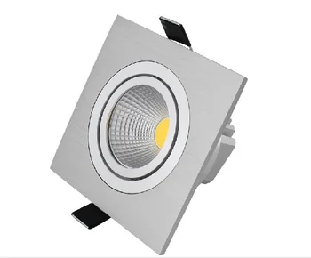 

10pcs/lot 10w Limited Square Bright Recessed Led non Dimmable Downlight Cob Spot Light Decoration Ceiling Lamp Ac 110v 220v