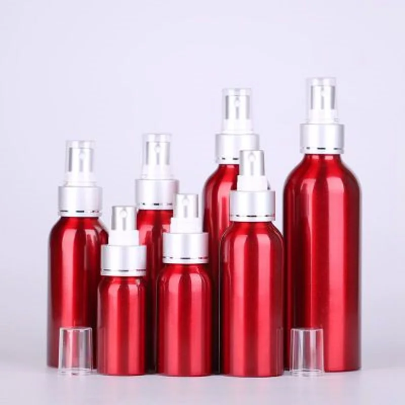 30ml 50ml 100ml Red Spray Pump Bottle 120ml Moisturizing Toner Aluminum Metal 150ml Empty Cosmetic Packing 200ml | Красота и здоровье
