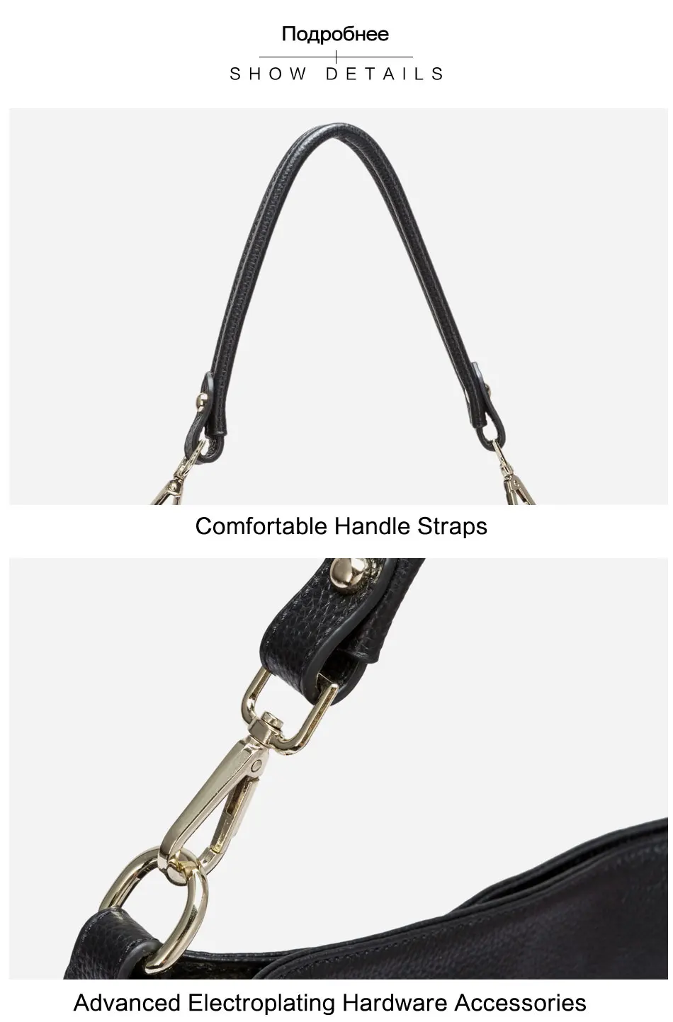 Zency 100% genuíno couro charme bolsa de