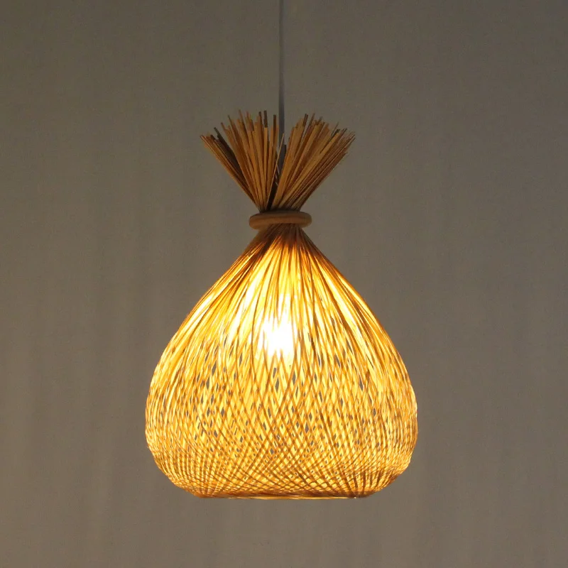 

Bamboo pendant Lights Living Room Bar Cafe Corridor Entrance Lighting Pastoral Country Creative Pockets pendant lamps 1 head ZA