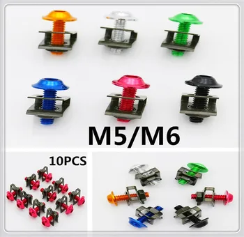 

Motorcycle M5 5mm 6mm m6 Fairing Fastener Clips Screws Spring Nut Bolt for SUZUKI SFV650 GLADIUS SV650 TL1000S 600 750 KATANA