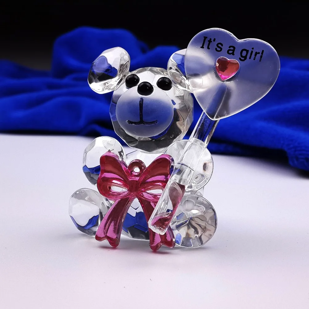 

Nice Crystal Bear Figurines Baby Shower Favor Wedding Party Gifts For Guests