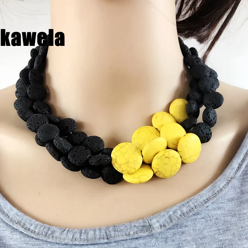 Каменное ожерелье новое модное массивное ожерелье|stone necklace|fashion statement necklacestatement