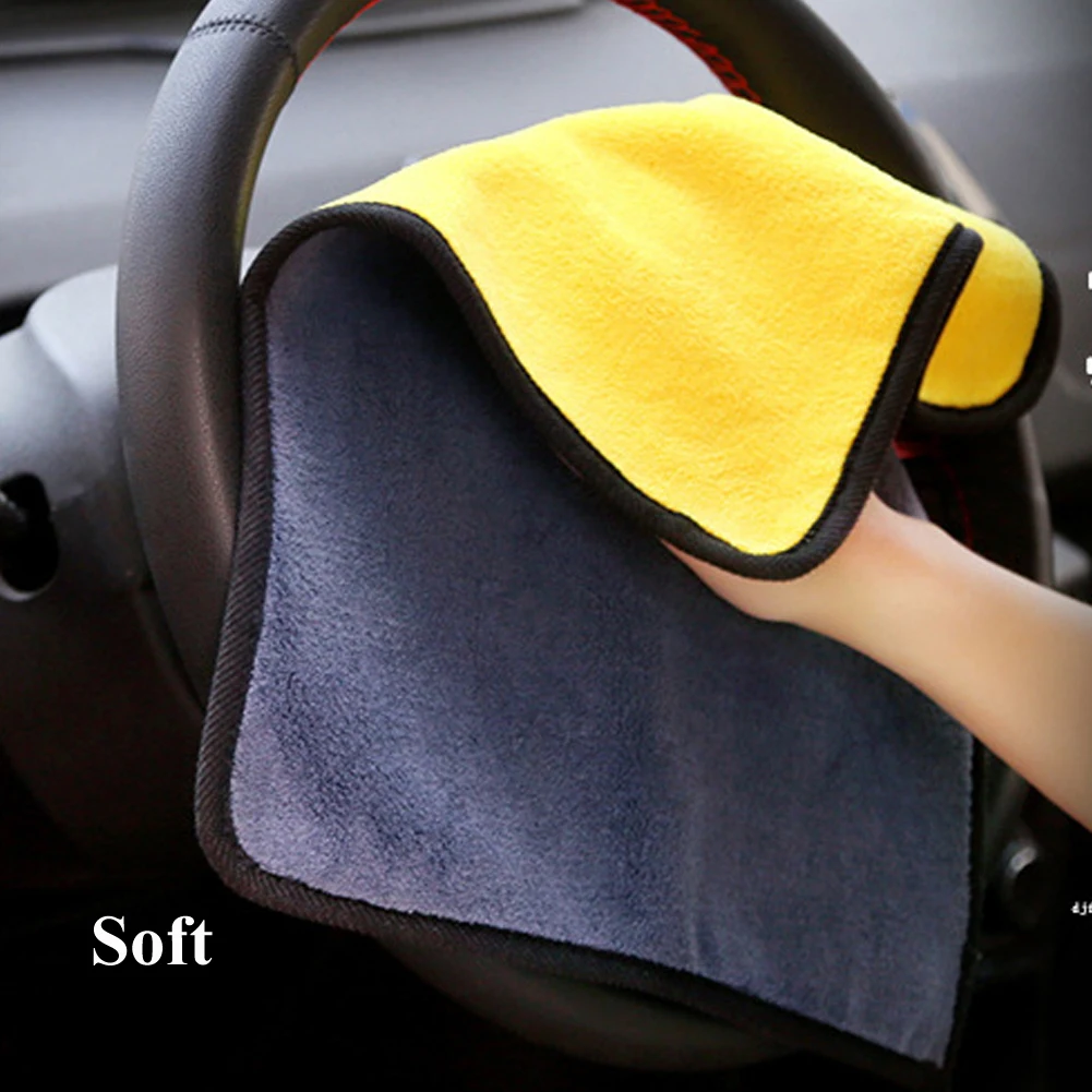 Супер автомобильный абсорбент полотенце из микрофибры для автомобиля Очищающая высушивающая ткань