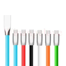 1 м 3FT 2A 3D цинковый сплав 8pin USB плоским Лапша синхронизации данных Кабель зарядного устройства для iPhone 5 6 7 для Ipad Mini Наборы аксессуаров для телефонов