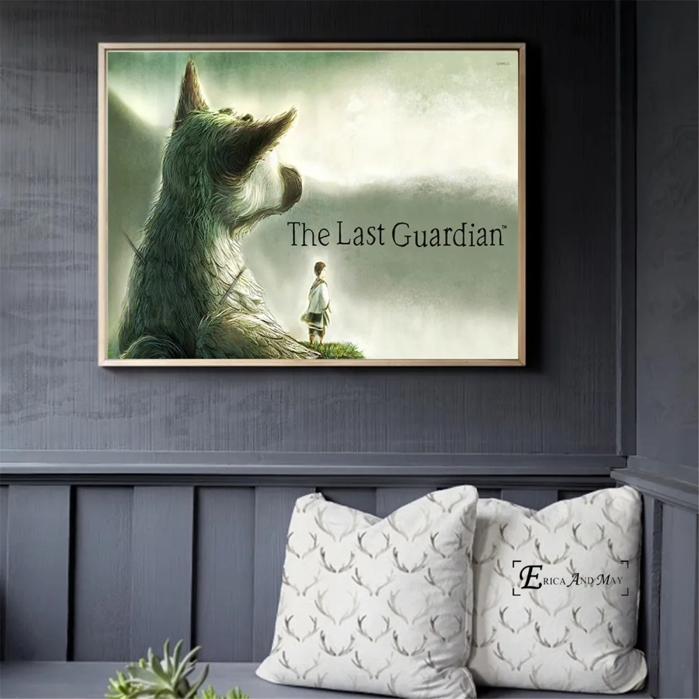 The Last Guardian Game окрашенные холщовые постеры и принты для гостиной без рамки