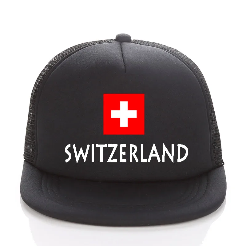 Футбольные кепки для взрослых дальнобойщиков, Футбольная сетчатая бейсболка, Женская Солнцезащитная шляпа с швейцарским флагом, мужские летние бейсболки - Цвет: 5