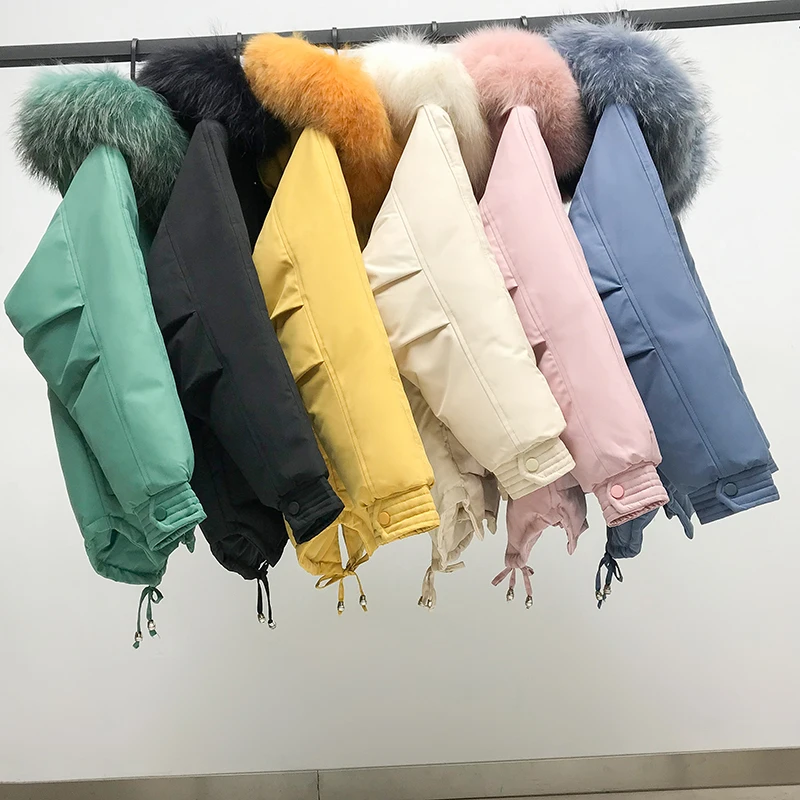 SWREDMI Winter Coat Women New Loose Fashion Dovetail Parka Female Thickening Warm Down Cotton Jacket Women Outerwear Hooded