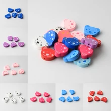 30 шт/партия бессвинцовый Медведь Форма разделитель деревянные бусины для ювелирных изделий макияж детские игрушки с пустышками клип ремесла деревянные бусины