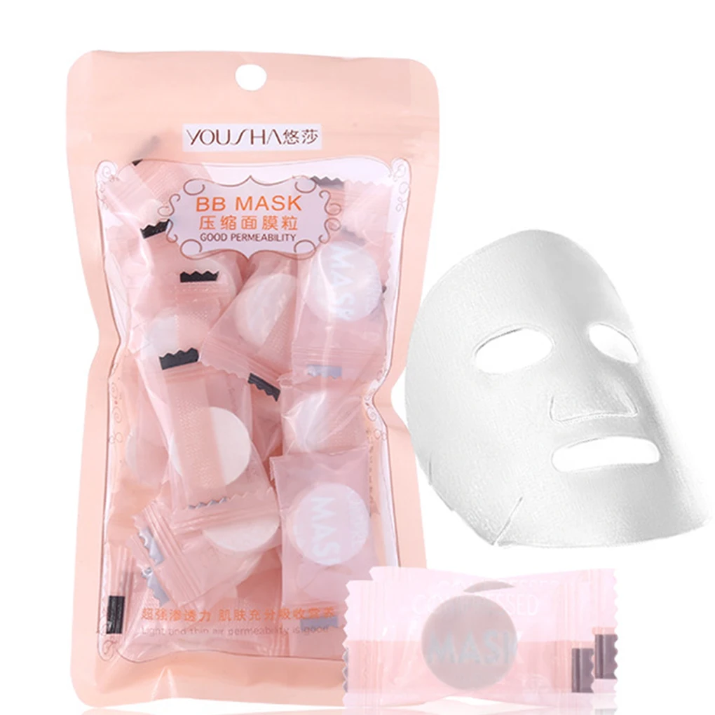 20 шт./ПАСК компрессионная маска для лица Бумага одноразовые маски для лица Бумага s естественный уход за кожей Обертывающие маски DIY Для