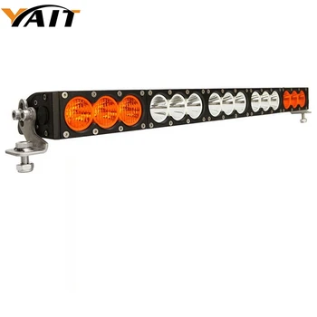 

Yait 150W 27" Amber White LED Work Driving Light Bar for Car Truck SUV 4x4 ATV OffRoad 12V 24V Led Single Row Light Bar