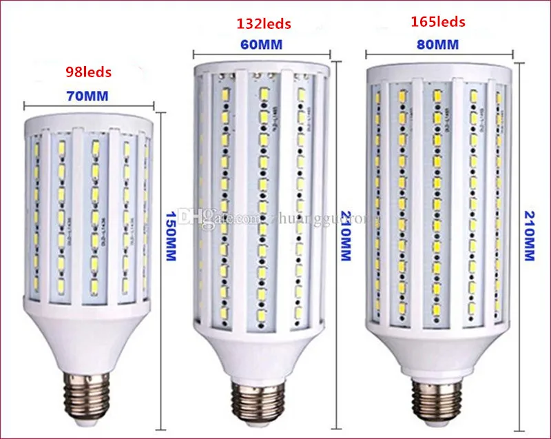 B22 E14 E26 E27 E40 светодиодный 7 Вт, 12 Вт, 15 Вт, 25 Вт, 30 Вт, 40 Вт, 50 Вт 70 Вт AC 110V 220V светодиодный кукурузный Светильник лампы SMD 5630 700-7000 люмен светодиодный лампы трубки