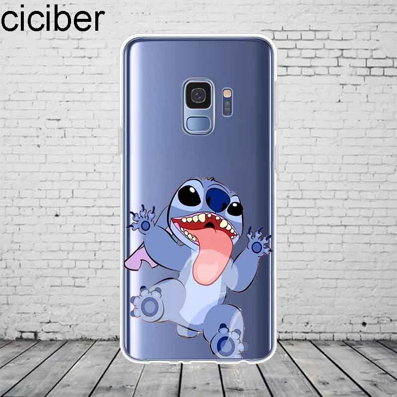 ciciber Cartoon Lovely Stich Stitch Phone Case Cover For Samsung Galaxy S8 S9 Plus S6 S7 Edge A5 A7 2017 J3 J5 J7 Europe Coque