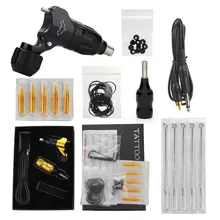 Роторная тату-машина премиум-класса, набор для татуировки, иглы, ручка, шнур, принадлежности для татуировки