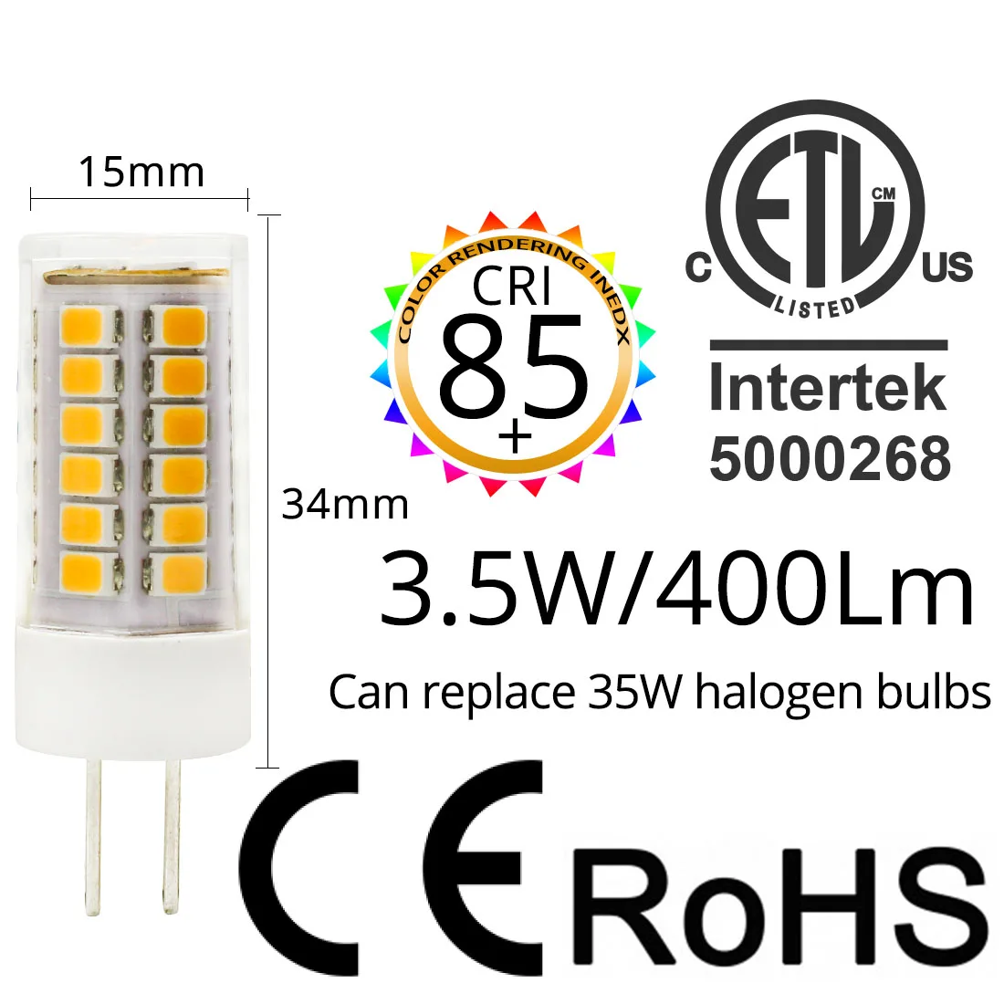 Светодиодный Dimmable керамический светодиодный G4 лампочка, 10 шт./лот, AC/DC, 12 В, 1,5 Вт, 2,5 Вт, 3 Вт, Светильники для гостиной, люстры, используется замена галогенных лампочек - Испускаемый цвет: Ceramic 3W