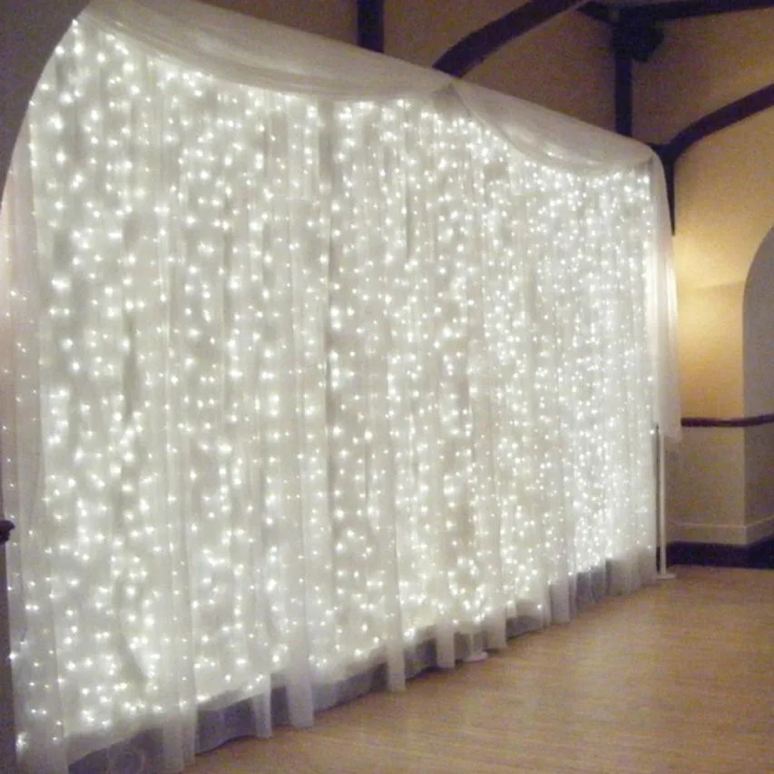 

300 Led Curtain Lights Party Wedding Fairy Indoor Outdoor Christmas Garden For Wedding/Party/Curtain/Garden Decoration