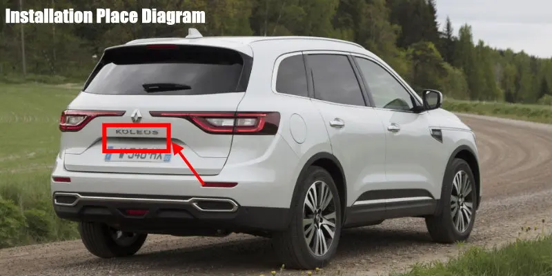 Liislee Reverse Rear View Camera For Renault Koleos II  For Samsung QM6 2017 2018  Parking Back Up Camera  License Plate Lamp installation