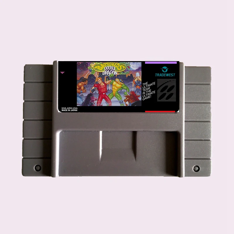 Высококачественная 16-битная игровая карта Battletoads и Double Dragon NTSC Big Gray для