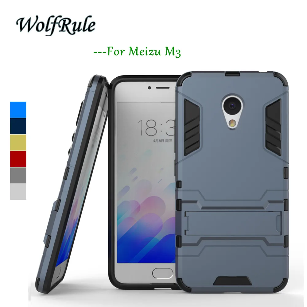 WolfRule Anti-knock Case Meizu M3s Cover Soft Silicone &amp Slim Plastic For Phone Holder Stand M3&lt{ |