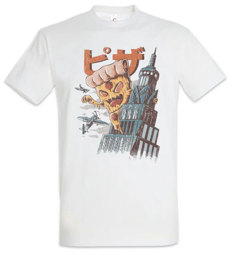 

Pizza Kong T-Shirt Pizzeria Maker King Addicted Addiction Love Geek Nerd