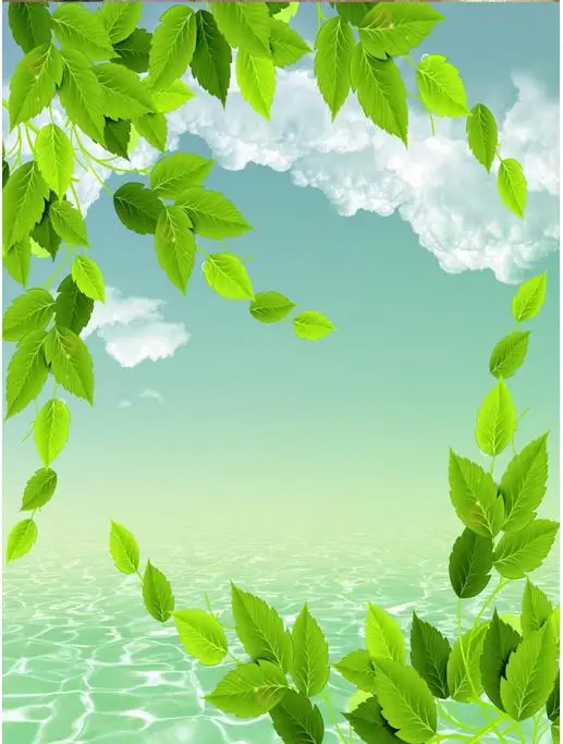 Us 135 55 Off3d Ceiling Murals Wallpaper Blue Sky Green Leaf Ceiling Frescoes Wallpaper 3d Ceiling Home Decoration In Wallpapers From Home