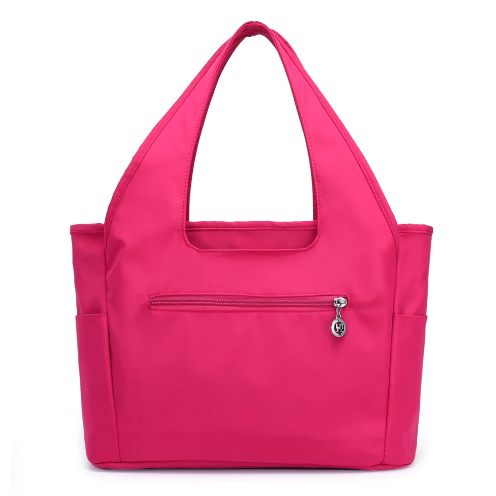 القماش هزة الأعلى مقبض حقيبة شنطة كتف المرأة أكياس مصمم النايلون الإناث الشاطئ عارضة محفظة حمل كيس فام بولسا Feminia