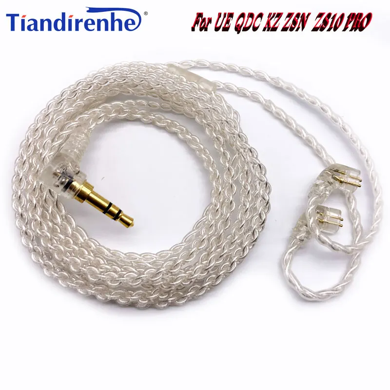 

New 4 Strands Cable 0.78mm 2 Pin For UE QDC KZ ZSN ZS10 PRO Earphone with 3.5mm Earphone Plug For u18 11pro 10pro 7pro 4pro