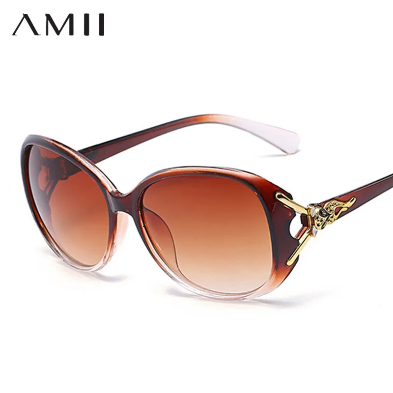 AMII 2018 High Quality Sunglasses Women Brand Designer UV400 Sunglass