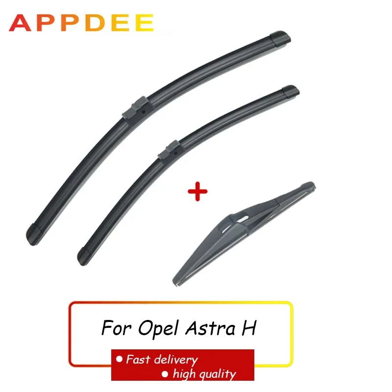 

APPDEE LHD Wiper Front Rear Wiper Blades Set For Opel Astra H 5 door Hatchback 2004-2009 Windshield Windscreen Window 22"18"12"