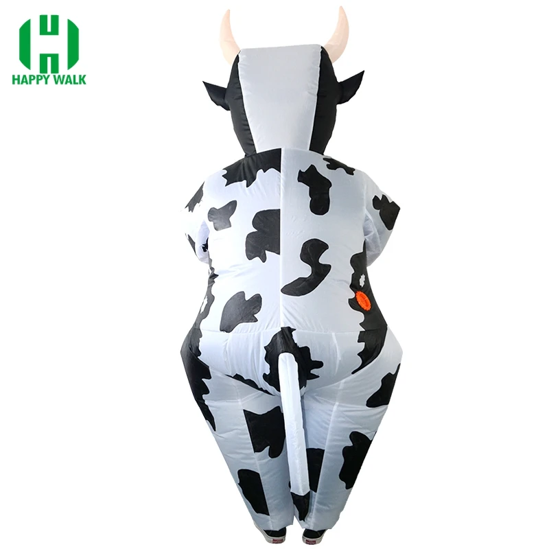 Inflatable Cow Costume - Mascot Milk Cattle Suit for Carnival Halloween Party and Cosplay image 4