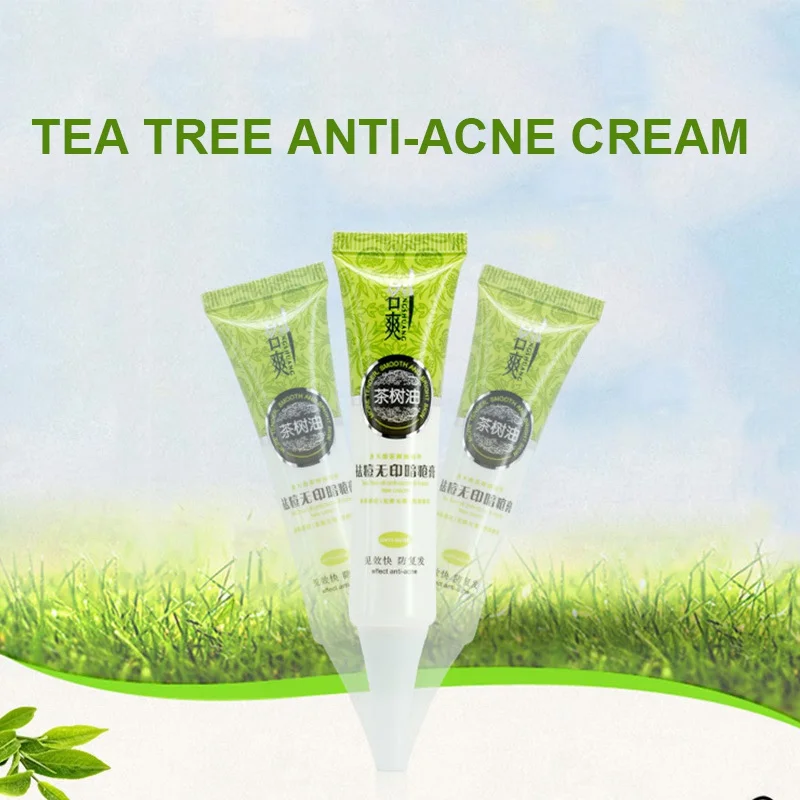 

Pure Natural Tea Tree Pimple Removal Cream Control Oil Repair Pimple Marks Shrinking Pores Essential Cream Face Care 3003