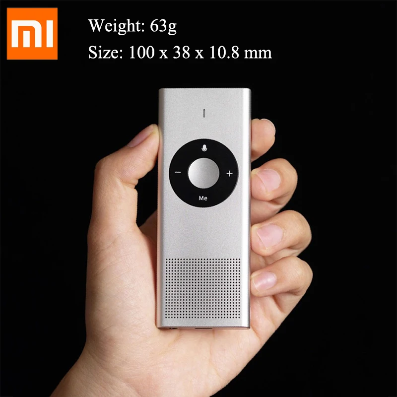 Original Xiaomi Mijia Moyu AI Voice Translator 14 Languages 7 Days Standby 8H Continuous Translate