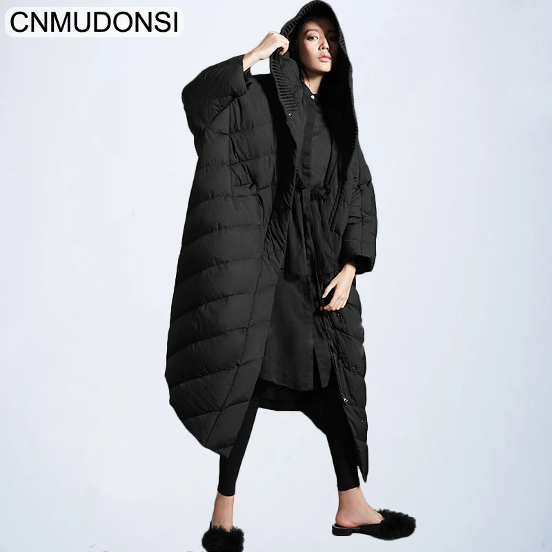 CNMUDONSI Новая модная зимняя куртка с капюшоном больших размеров женское однобортное теплое пальто Jaqueta Feminina