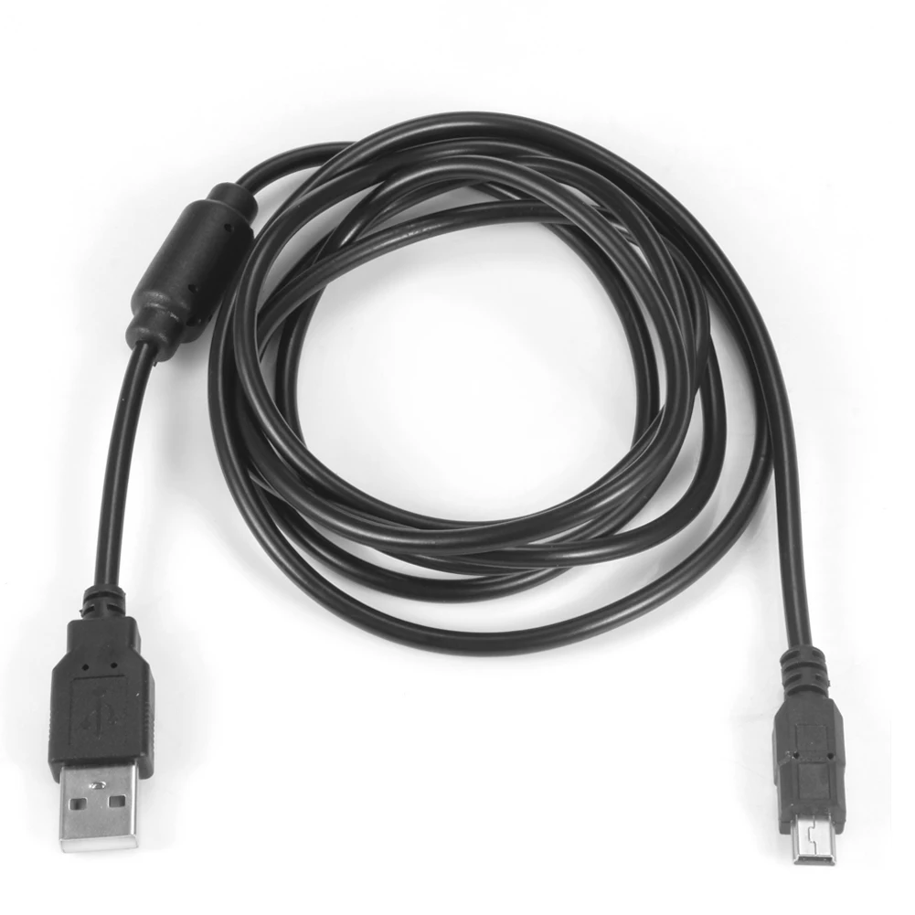 1,8 м 1 шт. USB зарядный кабель для ps3 для sony Playstation PS3 ручка беспроводной контроллер с магнитным кольцом черный геймпад кабель