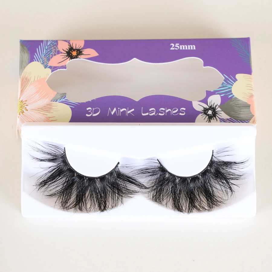 25 мм норковые ресницы 3D Мягкие и Луффи Искусственные три посылка Wispy Lashes Lanflower |