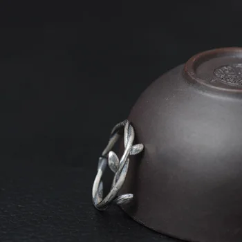 

Flyleaf 925 Sterling Silver Vintage Vine Open Rings For Women Do The Old Style Lady Prevent Allergy Sterling-silver-jewelry