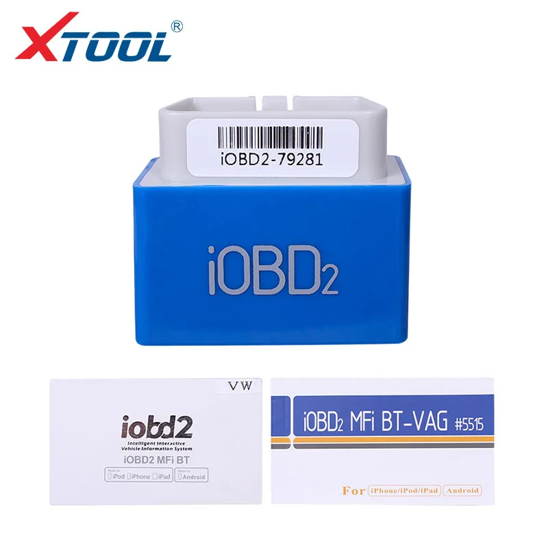 XTOOL iOBD2 MFi BT диагностический/считывает код неисправности для VW AUDI/SKODA/SEAT Поддержка Android и IOS по Bluetooth бесплатное обновление онлайн