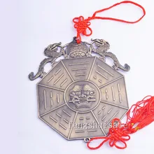 Багуа зеркало FENG SHUI pakua/4," /с двойной дракон Y1379