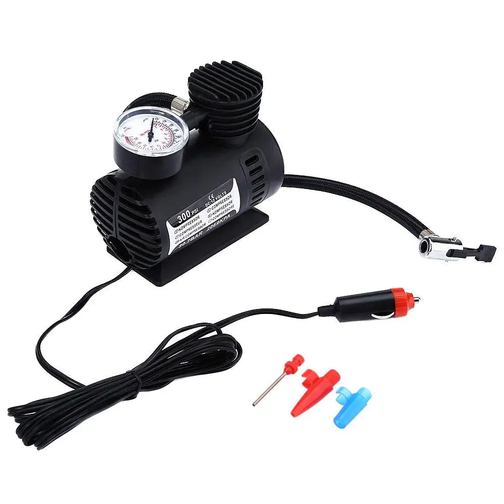 

New Portable 300PSI 12V Mini Air Compressor Auto Car Electric Tire Air Inflator Pump CSL2017