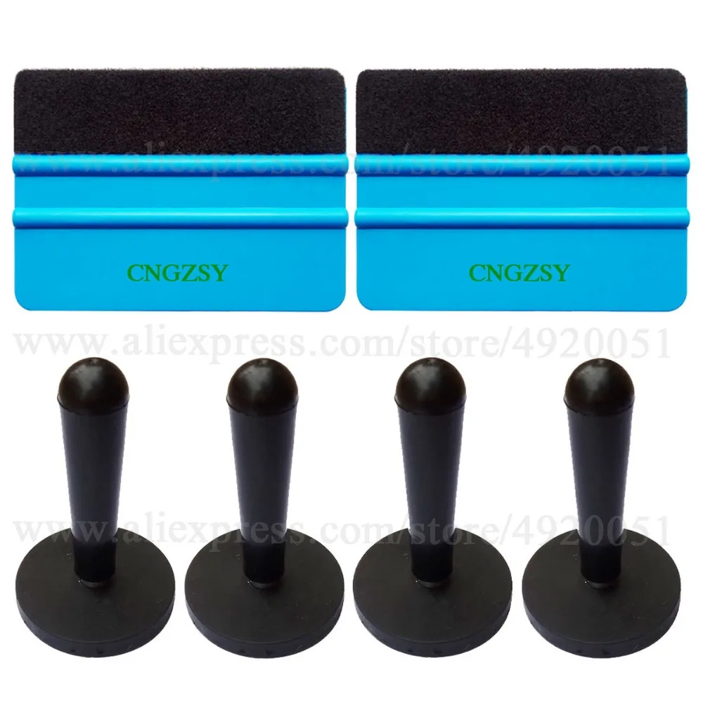 

3D Carbon Foil Film Wrapping Window Squeegee Auto Vinyl Wallpaper Fix Install Tools Car Sticker Magnet Holder Accessories K09A