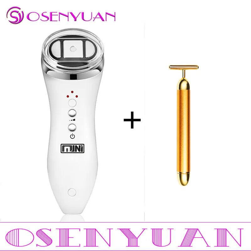 Online Rejuvenecimiento Facial profesional Anti envejecimiento arrugas eliminar arrugas de ojos máquina de belleza hogar Mini instrumento de belleza Hifu enfocado