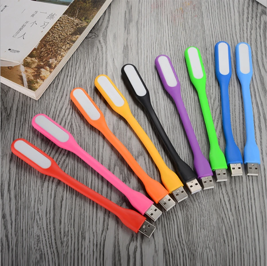 YINGTOUMAN маленький гибкий USB Светодиодная лампа портативная яркая для чтения книг