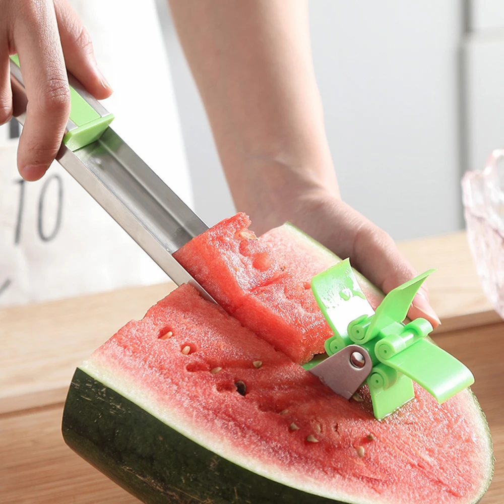 

Watermelon Windmill Cutter Stainless Steel Cutting Watermelon Artifact Fruit Cutting Artifact Creative Style Cutting Fruit Slice