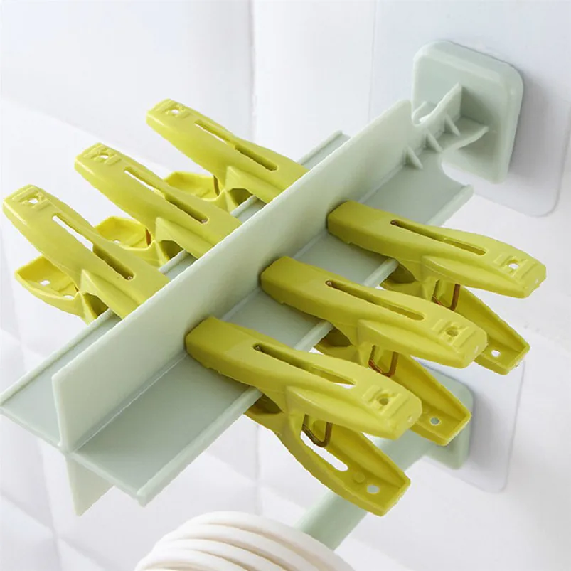 Punch-Free Plastic Paste Hanger Holder Wall Mount Hook Storage Rack Hooks Home Storage Organization 40FY278