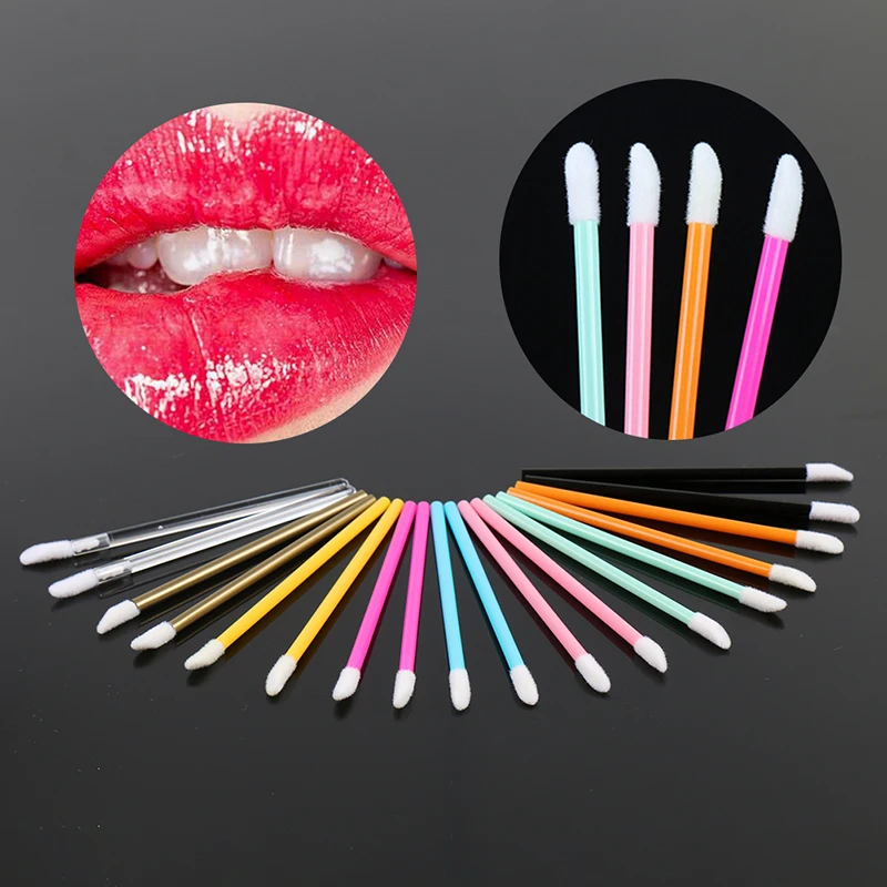 Buy 50pcs Disposable Make Up Lip Brushes Lipstick
