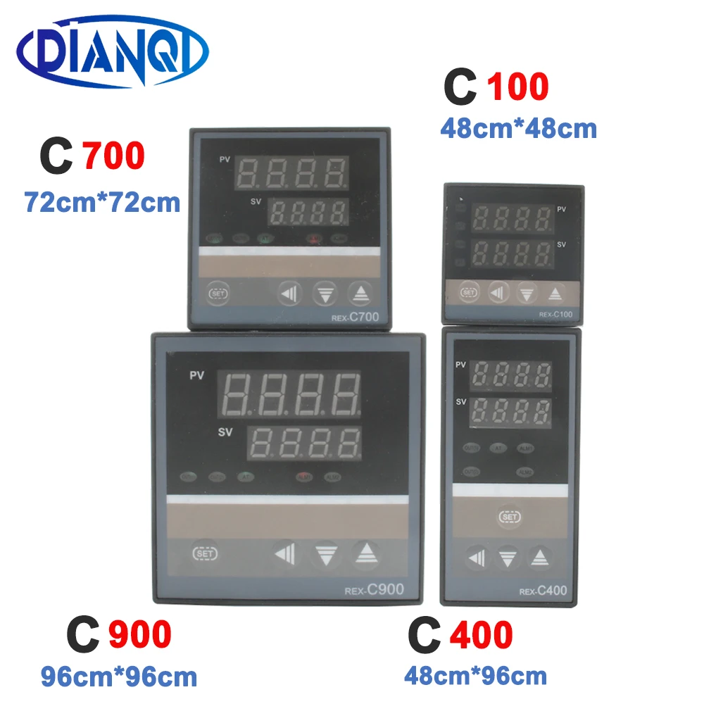 REX-C100 C400 C700 C900 цифровой PID регулятор температуры Термостат SSR или Релейный выход 72x72 48x48 48x96